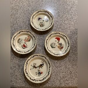 Lenox 12 Days of Christmas 4 Piece Dessert Plate Set